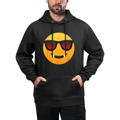 Funny Easy Vampire Face Emoticon Colorfast Hoodie