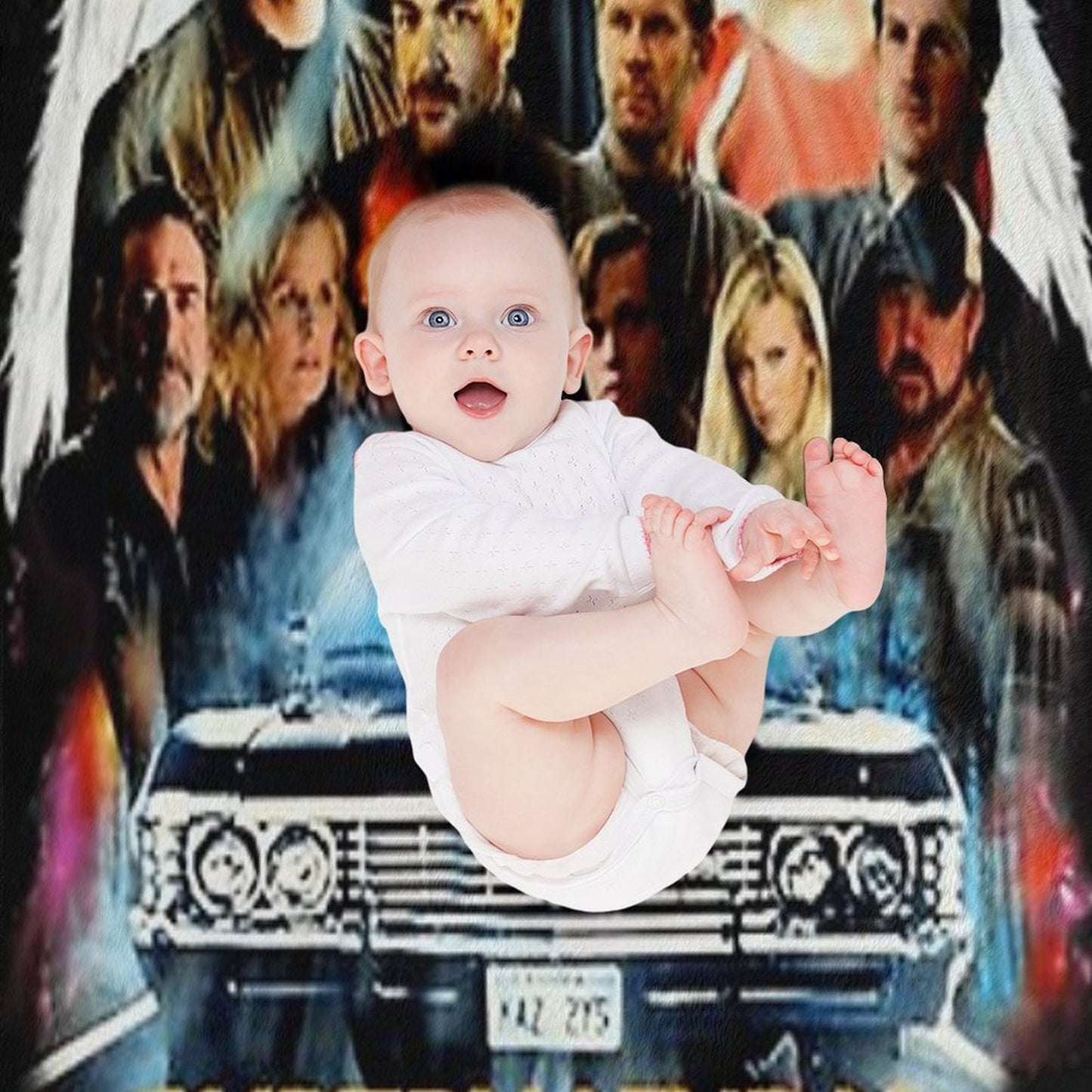 Supernatural Characters Machine-washable Throw Blanket