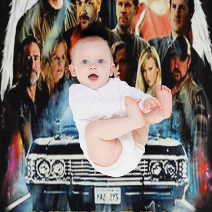 Supernatural Characters Machine-washable Throw Blanket