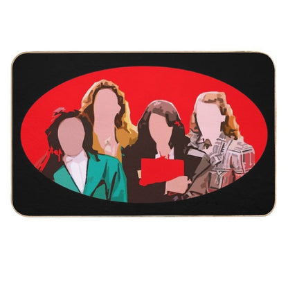 Animated Heathers Faces  Versatile Bath Mat