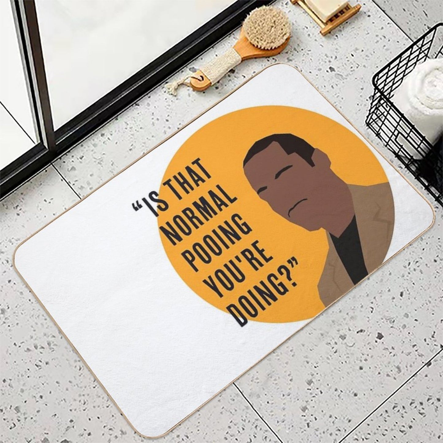 Alan Johnson  Is That Normal Pooing You're Doing Quote  Peep Show  Toxin-Free Bath Mat