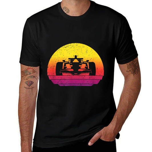 Racing Car Retro Style Vintage Trendy Pattern T-Shirt