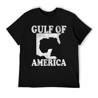 Vintage Gulf of USA America Funny USA Flag Soft T-Shirt
