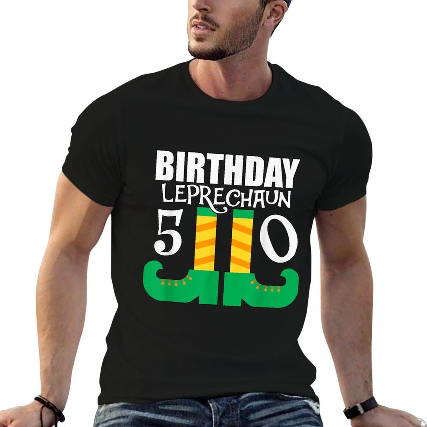 St. Patrick's Day Leprechaun 50th Birthday  Wrinkle-resistant T-Shirt