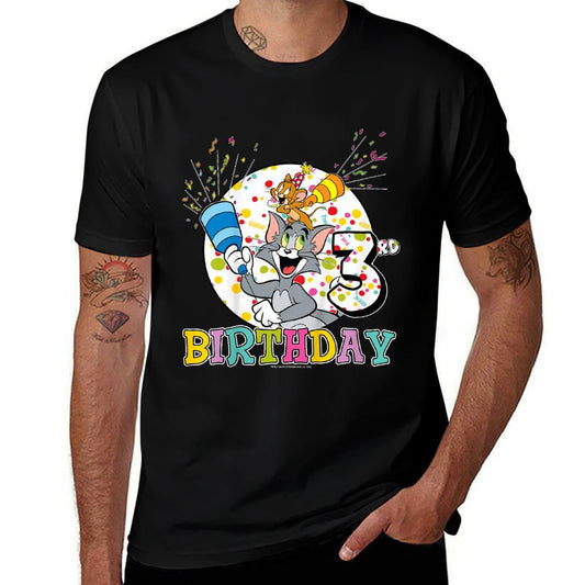 Tom And Jerry 3rd Birthday Portrait  Soft T-Shirt