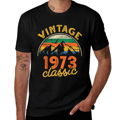 Vintage 1973 Classic 50th Birthday  Easy-care T-Shirt
