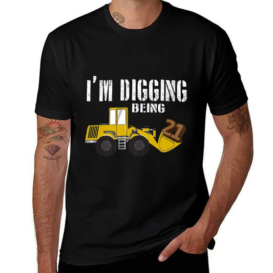 21st Birthday - Construction, 21 Year Old Bday Premium  Breathable T-Shirt