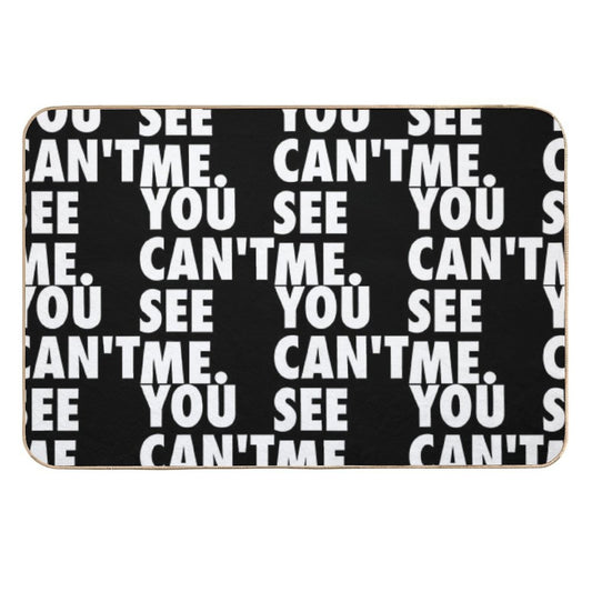 You Can't See Me The Invisible Man's Stealthy Illusion of Hidden Camouflage in A World of Mystery And Sarcasm  Toxin-Free Bath Mat