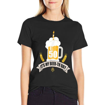 50th Birthday Its My Beer-th Day Funny Beer  Durable T-Shirt