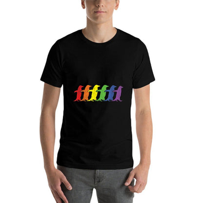 Cute Rainbow Penguin LGBT Penguin Lover LGBTQ  Tagless Design T-Shirt