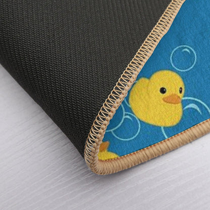 Cute Yellow Bath Duck Pattern Durable Bath Mat