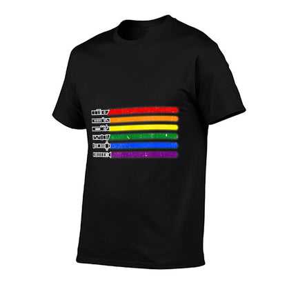 Funny Gay Saber Rainbow LGBT Pride Month 2022 LGBTQ  Moisture-wicking T-Shirt