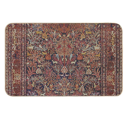 Persian Vintage Antique Carpet Nature Fine Art Durable Bath Mat