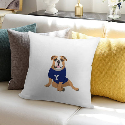 Handsome Dan Soft Multiple Sizes Throw Pillow