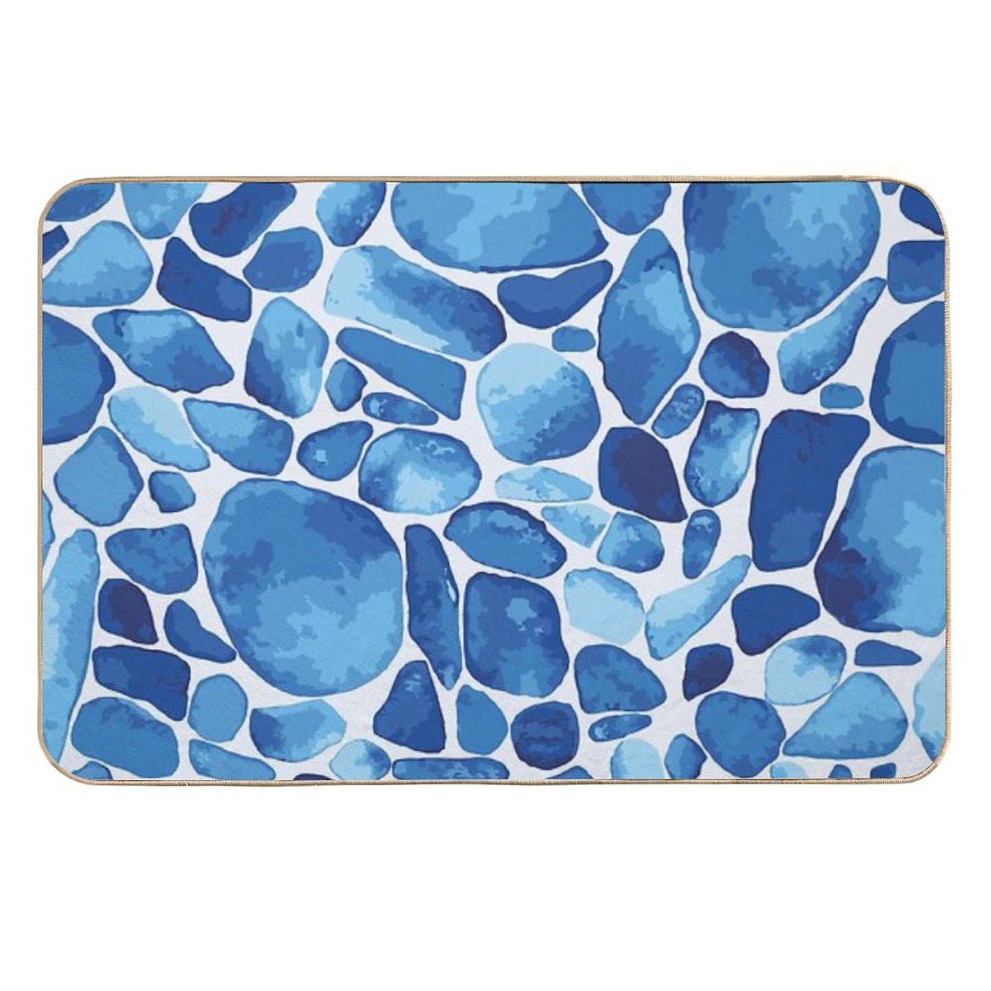 Blue Pool  Long-Lasting Bath Mat