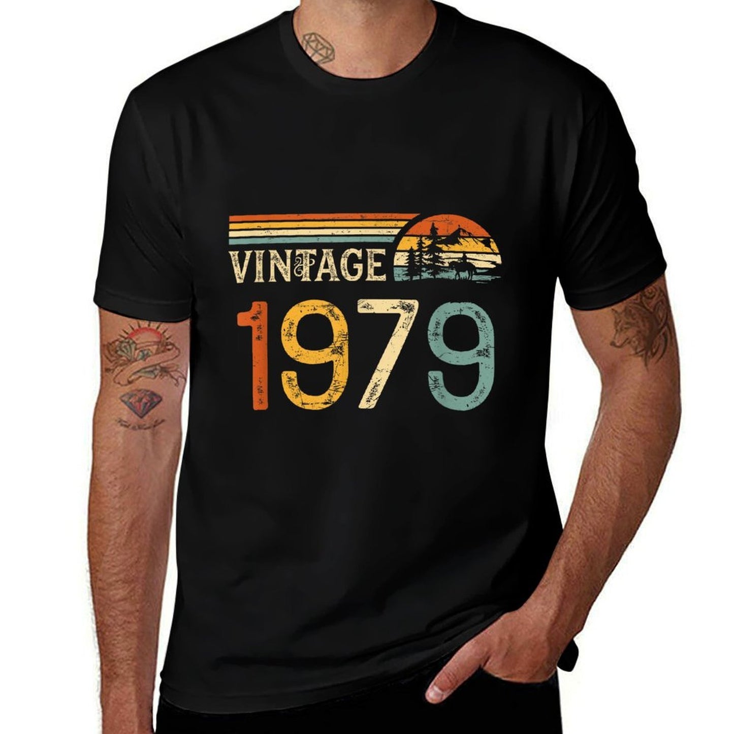 Vintage 1979 Birthday Retro  Soft T-Shirt