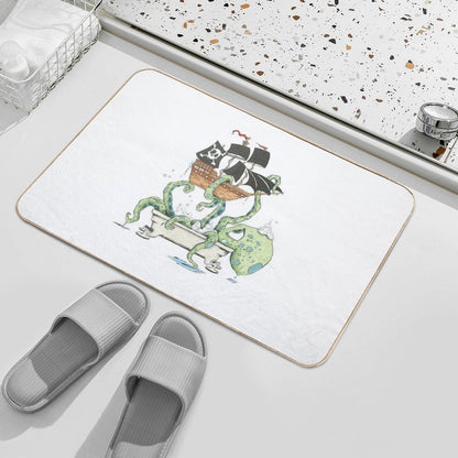 Kraken in The Tub  Dirt-Trapping Bath Mat