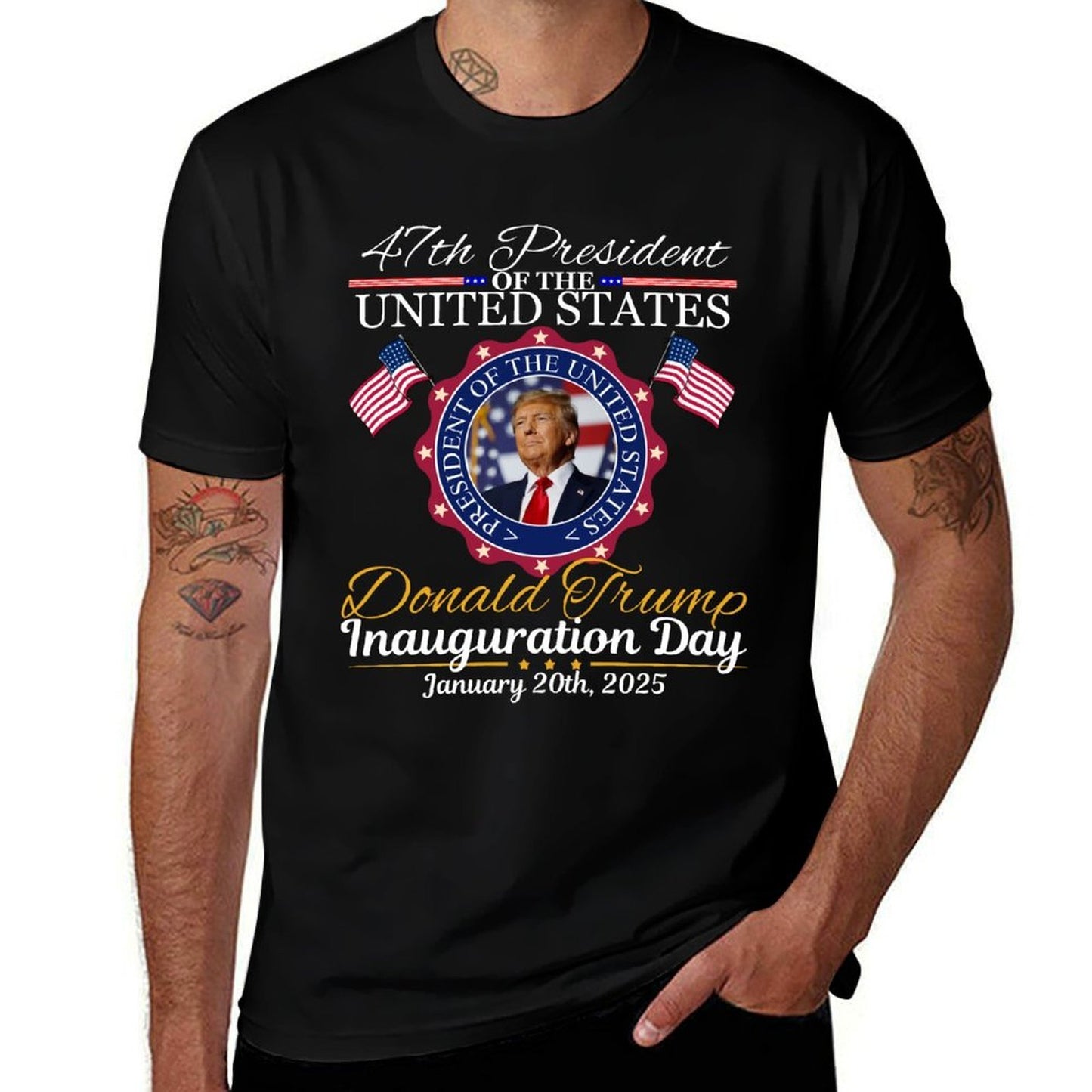 Trump Inauguration Day 2025 Donald Trump 2025 47th President  Versatile T-Shirt