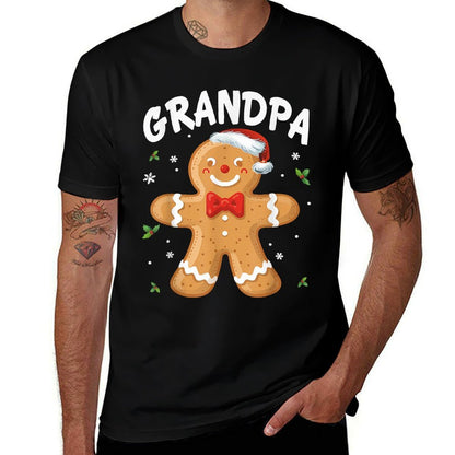 Grandpa Gingerbread Cookie Family Christmas Matching Holiday  Moisture-wicking T-Shirt