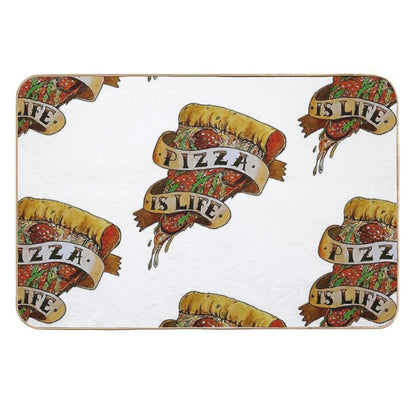Pizza Is Life  Toxin-Free Bath Mat