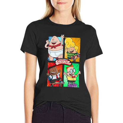 Captain Underpants The First Epic Movie 4 Square Friends  Odor-resistant T-Shirt