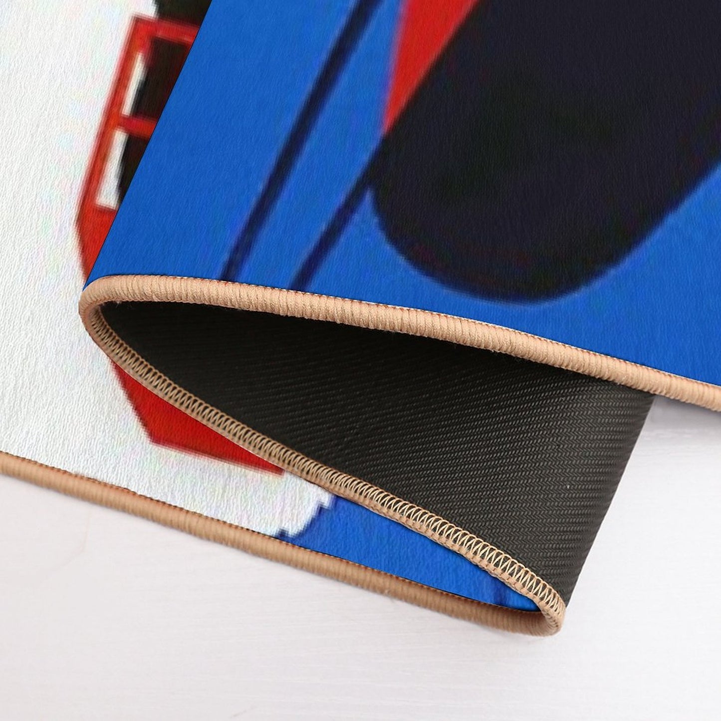 Vintage French Alps Gondola Winter Sport Ski Ad  Versatile Bath Mat