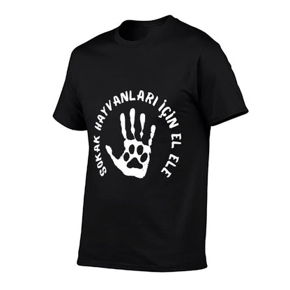 Sokak Hayvanlari Icin El Ele Hand in Hand for Stray Animals Premium  Quick-drying T-Shirt