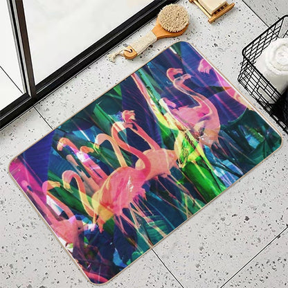 Flamingo Dance  Rapid-Drying Bath Mat