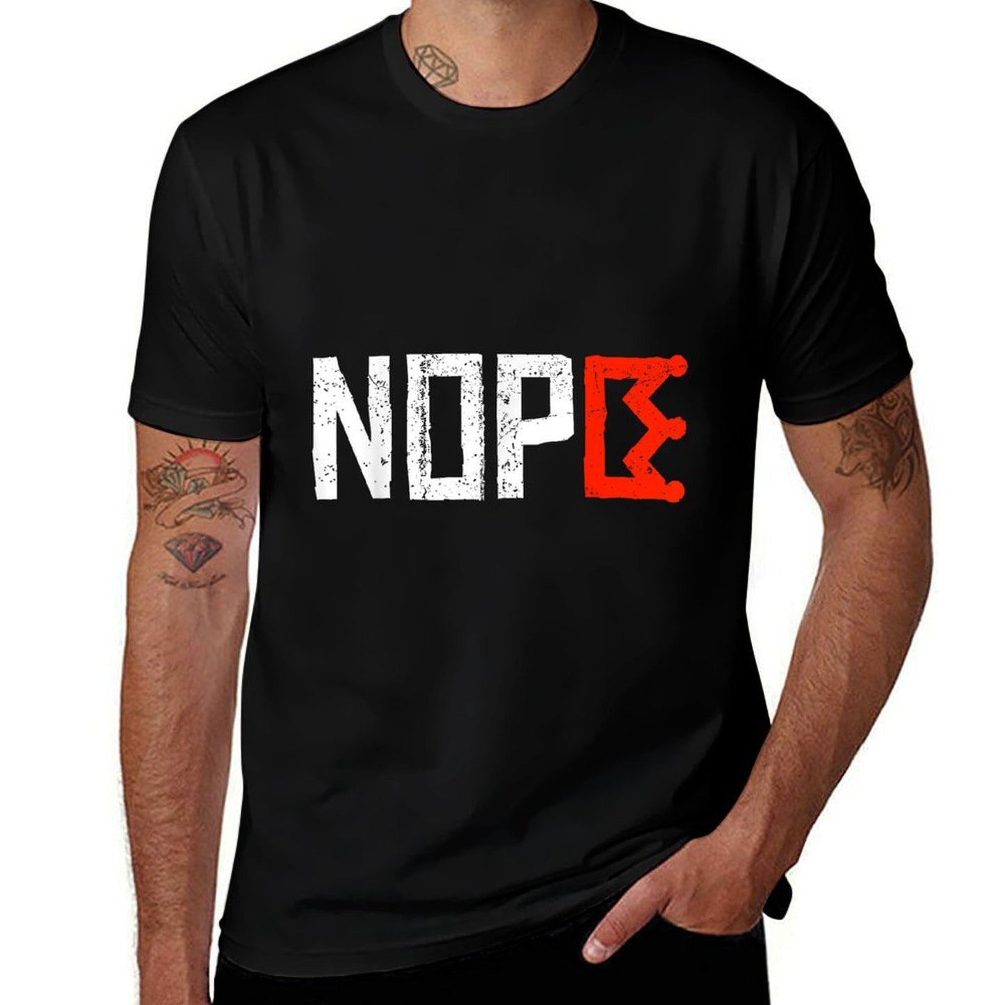 No Kings Nope Protest Sign Horizontal  Summer-ready Fabric T-Shirt