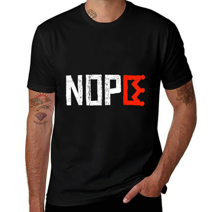 No Kings Nope Protest Sign Horizontal  Summer-ready Fabric T-Shirt