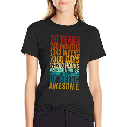 Funny 20th Birthday Old Meter Funny 20 Year Old Gifts  Wrinkle-resistant T-Shirt