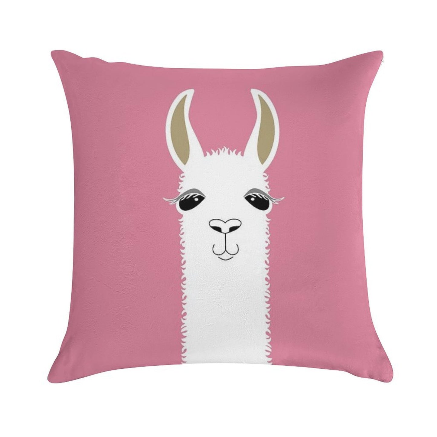 LLAMA PORTRAIT #5 Soft Style Accent Throw Pillow