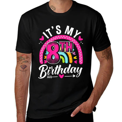 Daughter 8th Birthday for 8 Year Old Girlie  Relaxed-fit T-Shirt