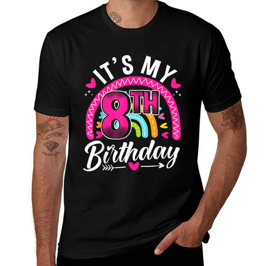 Daughter 8th Birthday for 8 Year Old Girlie  Relaxed-fit T-Shirt