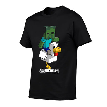 Minecraft Chicken Jockey Aiming To Attack Durable T-Shirt