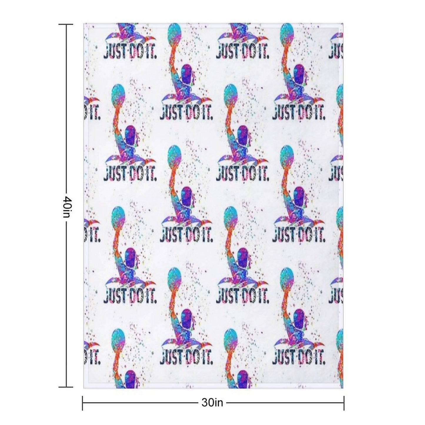 Water Polo Color Art Gift-ready Throw Blanket