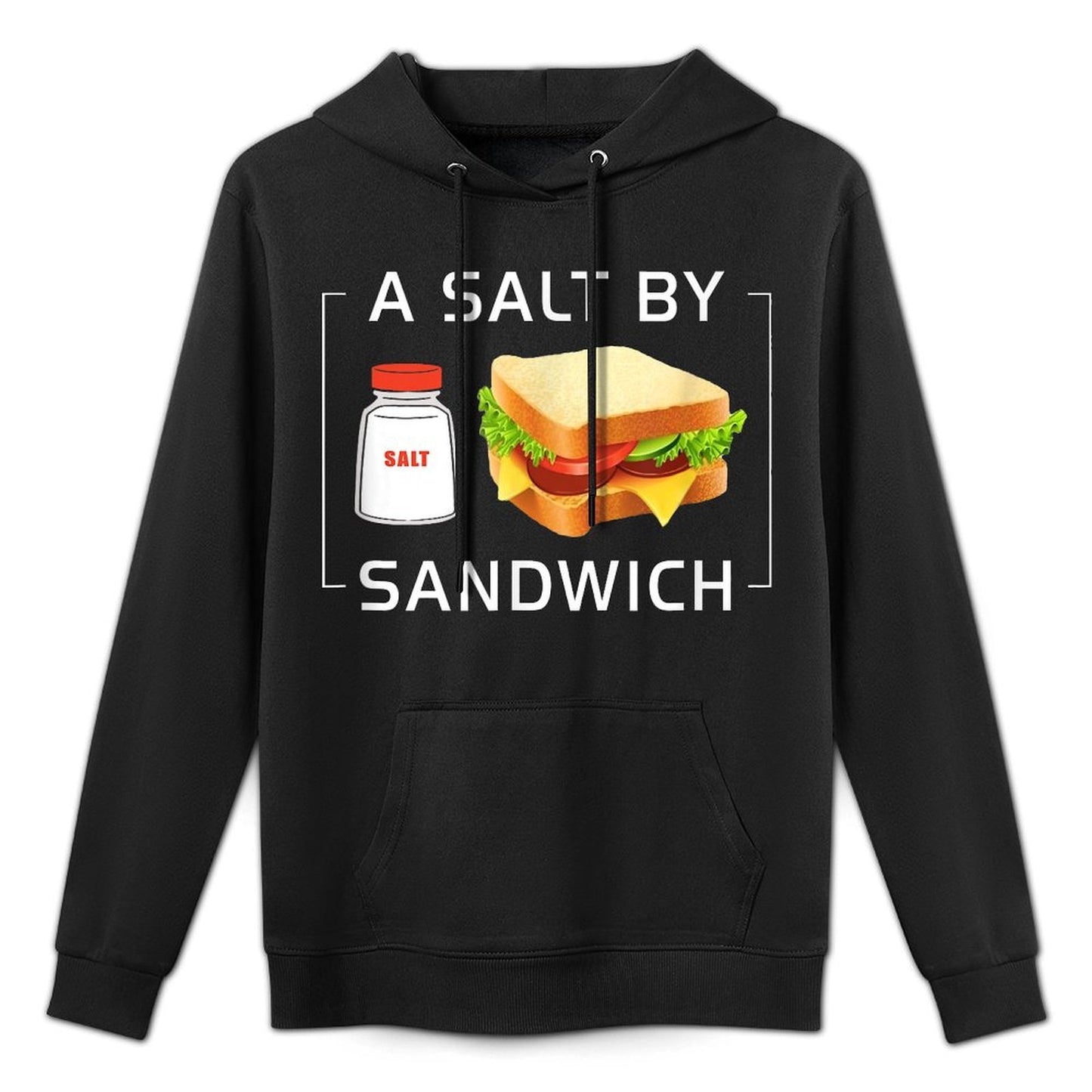 A Salt by Sandwich Guy Throws Funny Assault Sub Joke Meme Relaxed Fit Hoodie