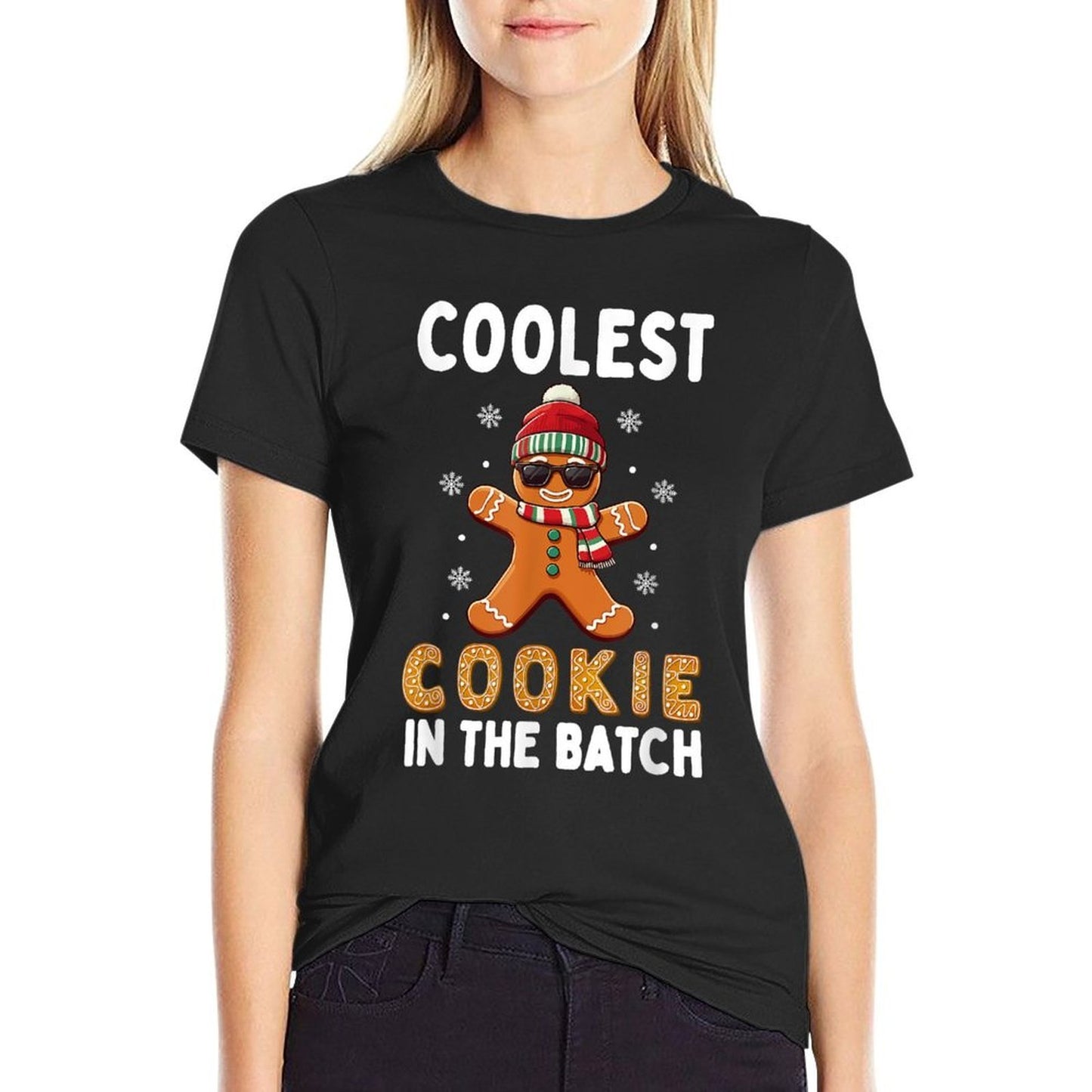 Coolest Cookie In The Batch Funny Gingerbread Christmas  Versatile T-Shirt