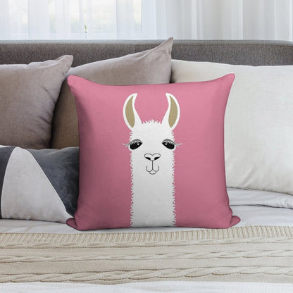LLAMA PORTRAIT #5 Soft Style Accent Throw Pillow