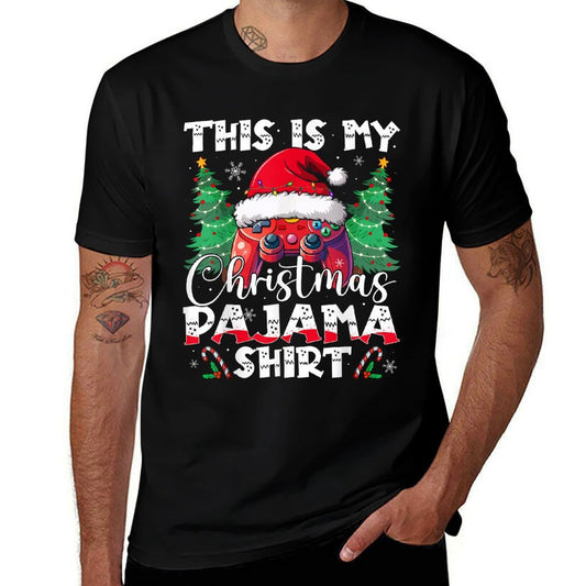 This Is My Christmas Pajama Video Game Gamer Boysns  High-quality Stitching T-Shirt