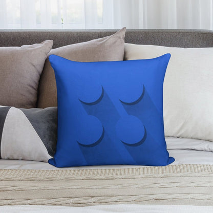 Blue Brick Soft Home Decor Throw Pillow