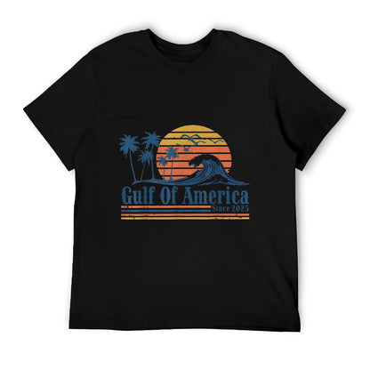 Retro Gulf Of USA America 2025 American Flag Gulf Mexico Classic T-Shirt