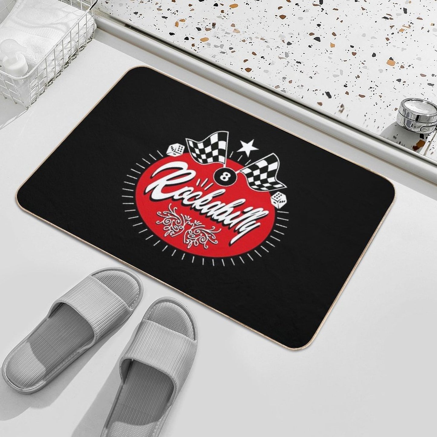 Rock And Roll Sock Hop Dance Rockabilly Music Vintage 50s 60s 70s 80s  Toxin-Free Bath Mat