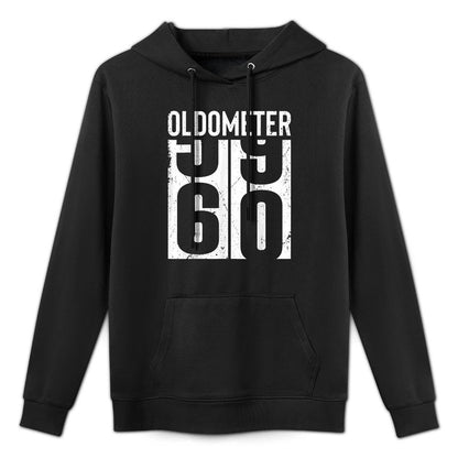 Funny 60 Years Old 60th Birthday Odometer Oldometer Gift Men Pilling-Resistant Hoodie