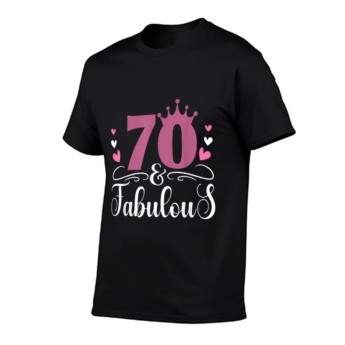 70 & Fabulous Queen Crown 70 Year Old 70th Birthday  Breathable T-Shirt