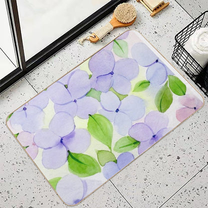 Delicate Blossom Pattern  Odorless Bath Mat