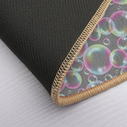 Bubbly Bubbles (Grey)  High-Traffic Bath Mat