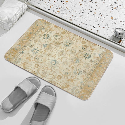 Antique Persian Tabriz  Rug Print  Slip-Resistant Bath Mat