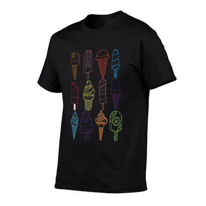 Ice Cream Summer Ice Design  Lightweight T-Shirt