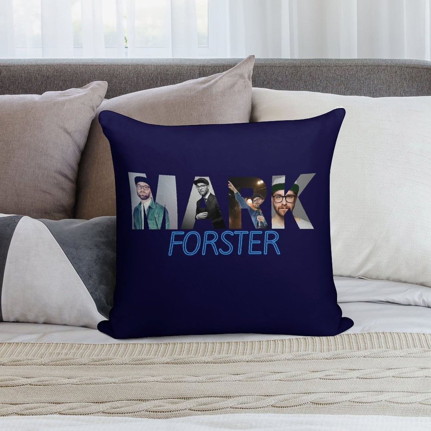 Mark Forster Hoodie  Mark Forster Graphic T Shirt Soft High-Density Material Throw Pillow